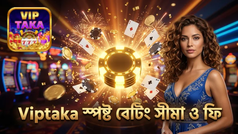 বেটিং সীমা ও ফি নিয়ে Viptaka প্ল্যাটফর্মের স্পষ্টতা।