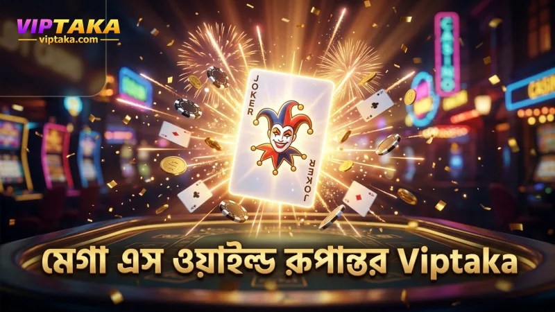 মেগা এস-এর জোকার কার্ডের ওয়াইল্ড রূপান্তর দ্রুত ঘটে, খেলা মসৃণ রাখুন