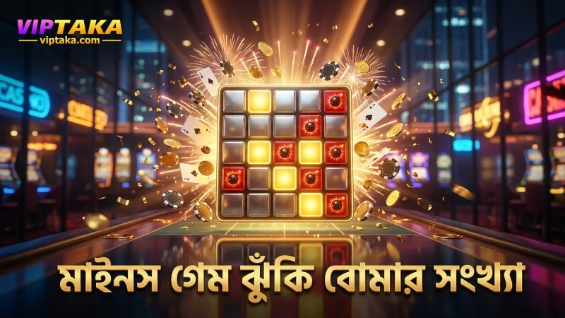 গ্রিড সাইজ ও বোমার সংখ্যা নির্বাচন খেলায় ঝুঁকি প্রভাবিত করে