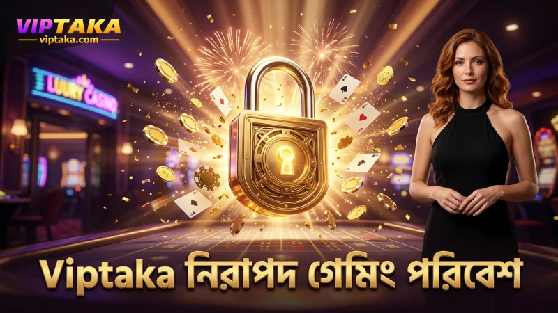 Viptaka প্ল্যাটফর্মে নিরাপদ ও স্বচ্ছ গেমিং অভিজ্ঞতা নিশ্চিত।