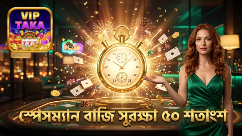 স্পেসম্যানের ৫০% ক্যাশআউট ফিচার বাজি সুরক্ষায় কার্যকর।