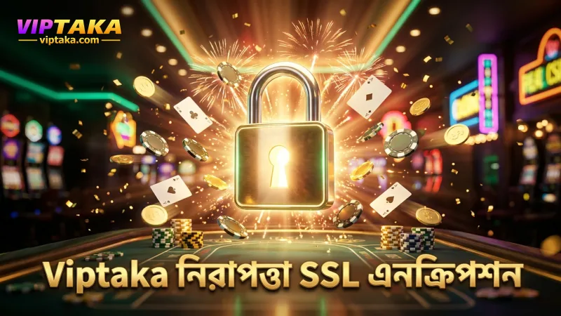 Viptaka ক্যাসিনোর SSL এনক্রিপশন ডেটা নিরাপদ রাখে